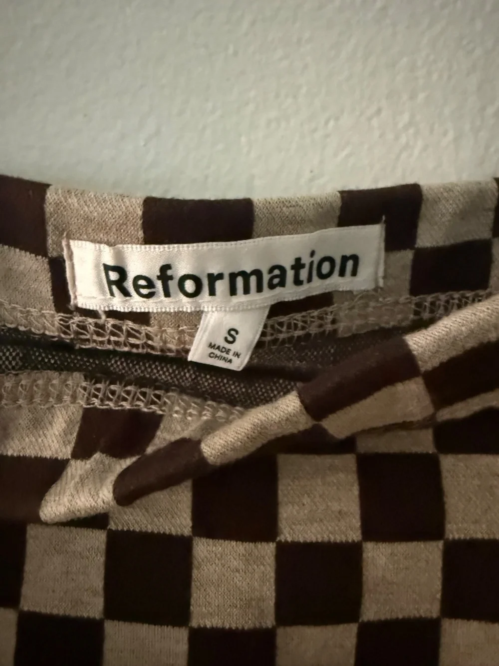 Reformation | Gingham Midi Skirt - Picture 4 of 5